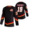 Custom 19 Matthew Tkachuk Jersey 13 Johnny Gaudreau 23 Sean Monahan 25 Jacob Markstrom 73 Tyler Toffoli Reverse Retro Hockey Jerseys