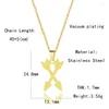 Chains Fashion European And American Style Necklace Stainless Steel Arrow Cross Double Love