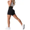 Yoga Outfits NVGTN Lycra Spandex Solid Seamless Shorts Women Soft Workout Tights Fitness Outfits Yoga Pants Gym Wear 230309