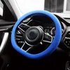 Steering Wheel Covers Selling Car Styling Universal 15 Inch Silicone Glove Cover Texture Soft Multi Color Accessory