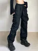 Pantaloni da donna Capris HOUZHOU Harajuku Pantaloni da paracadute cargo oversize Donna Streetwear Vintage Y2k Hip Hop Pantaloni larghi da jogging Pantaloni sportivi larghi Techwear 230309