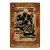 Retro amerykański klasyczny motocykl wystrój cyny metalowy znak Vintage metalowe płytki Home Bar wystrój garażu Cafe Pub dekoracyjne talerze Art blaszany plakat rozmiar 30x20cm w02