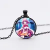 Pendant Necklaces Anime No Game Life Black Necklace Silver Plated Handmade Charms Jewelry Women Pendants