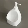Flytande tvåldispenser 400 ml pump påfyllbar maträtt för kök badrum tvättrummet svart och vit 230308
