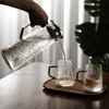 Bar Tools Japanischer Wasserkrug mit Griff, hitzebeständiger Kaltkessel, großes Fassungsvermögen, Teekanne, Flasche, Saftkrug, grauer Bernstein, 230308