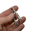 Anelli chiave avvolte a mano Triangolo creativo unica Biker Fine Biker in acciaio inossidabile clip clip gancio Carabinatore porta portachiavi FOB di chiusura