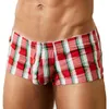 Unterhosen Baumwolle Herren Boxershorts Klassische karierte Boxershorts Herrenunterwäsche Höschen Home Sleep Lounge Pyjama