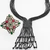 Подвесные ожерелья neovisson Женщины этнические кисточки ожерелье для богемии ювелирные украшения ручной работы натурального камня свитер с бисером