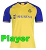 Custom Al Nassr FC Maglie da calcio Ronaldo 2022 2023 Home Yellow Away 22 23 Cr7 Gonzalo Martinez Talisca Ghislain Konan Vincent Aboubakar uomini