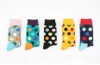 2023 Happy Socks Fashion hoogwaardige herenpolka dot sokken heren casual katoenen sokken kleur sokken 8 kleuren m1