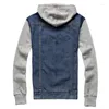 Vestes pour hommes Denim Jacket Hooded Casual Fashion Jeans Hoodie Street XL 5XLMen's