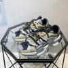 män kvinnor lyxiga stövlar designer skor sneakers i kamouflage mesh tyg gummi stud trippel svart vit beige tränare jogging promenader mlmkh rh1000039