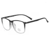 Sunglasses Frames Vazrobe Oversized Eyeglasses Frame Male Women 150mm Myopia Glasses Men -150 200 250 Black Transparent Spectacles For Grade