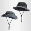 Chapéus de aba larga New Spring e Autumn Cotton Fisherman's Hat Men and Fomen's Outdoor Sun Hat Sun