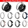 Smart Watch Cases Housse pour Google Pixel Watch 2022 360 couverture complète boîtier en plastique acrylique dur avec protecteur d'écran en verre trempé