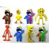 Animais de pelúcia azul arco-íris amigos figuras de ação jogos de terror kawaii carro bolo decoração dos desenhos animados pvc modelo colecionável crianças brinquedos presentesj230308