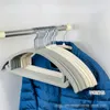 Hangers 10pcs Anti-slip Shoulder Can't Afford To Pack Household Anti-swelling Storage Finishing Hanger For Clothes