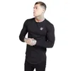 Men's T Shirts Autumn Men Printing Long Sleeve Shirt Hip Hop Streetwear Gyms Man's Fitness Sweatshirt Silk