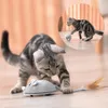Cat Toys Smart Sensing Mouse Mouse Interactive Electric Puffure Toy Toy Teaser Selling USB -зарядка котенка мышей для S PET 230309