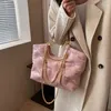 Nxy grote schouderzijdassen voor vrouwen grote capaciteit solide kleurenketen pu lederen handtas lady reizen crossbody handtas