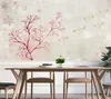 Bakgrundsbilder vintage Vacker mahogny vardagsrum stora väggmålning tapeter sovrum målning TV bakgrund vägg