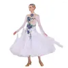 Scen Wear B-1690 Ballroom Dance Dress Standard kjoltävlingsdräkter som utför Anpassa ankomst för vuxna barn