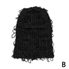 Ball Caps Balaclava Distressed Knitted Full Face Ski Mask Scaldacollo antivento per uomo Donna Divertente copricapo all'aperto M3Q0