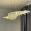 Lustres de conception créative moderne cristal lustre de salle à manger luminaires AC110V 220V Long Living Decoration Hanglamp
