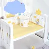 Set di biancheria da letto 5 pezzi Set addensato anticollisione nato giroletto cartone animato in puro cotone per bambini cucitura giroletto culla kit biancheria da letto 230309