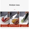 Stainless Steel Fruit Carving Knife Triangular Shape Vegetable Knife Slicer Fruit Platter Non-slip Carving Blade Kitchen Tool