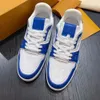 Treaker Sneaker Men Causal Buty moda Kobieta skórzana koronkowa platforma Sole trampki białe czarne męskie damskie luksusowe aksamitne zamsz 39-46 02