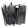 Pinceaux de maquillage 20 pièces ensemble pour fond de teint ombre à paupières poudre Eyeliner cils cosmétique visage maquillage brosse outils maquillage