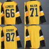 Custom 2023 inverno classico invernale Sidney Crosby Jersey Kris Letang Jake Guentzel 66 Lemieux Evgeni Malkin Hockey Maglie di Hockey Black Blue Stadium S