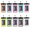 10 kleuren waterdichte telefoonhoesjes tas met lanyard pvc strand transparante waterdichte tas