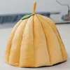 Cat Beds Furniture Kennel Winter Warm Fully Enclosed Comfortable Sleeping House Pumpkin Nest Pet Bed Supplies 230309