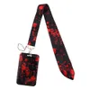 10 Pcs / Lot Fashion Accessories Nursing Design Neck Strap Polyester Lanyard Medical Print Vertical Plastic Card Holder For Office Nurse Doctor