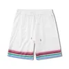Survêtements pour hommes Couleur Match Motif rayé Hawaii Beach Shorts Set pour hommes Revers Chemises décontractées Été Surdimensionné Lâche Hip Hop Survêtement 230308