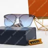 Lunettes de soleil pour hommes lunettes de soleil de luxe pour femmes miroir UV400 mode plein cadre lunettes de soleil lecteur plage classique or lettres boucle lunettes