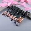 Pincéis de maquiagem 15pcs Conjunto de cosméticos beleza Powor Fundação Olhe Sombra Fan Bush Bush Blush Brush Tool Tool