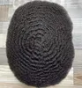 Parrucca da uomo in pizzo pieno con onda afro 4mm 6mm 8mm 10mm 12mm parrucca da uomo sostituzione capelli umani vergini brasiliani per uomini neri Fast Express Deliv317h