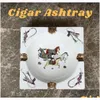 Rökande rör handgjorda konstnätmönster keramiska cigarr Ashtray Trevlig lyxig rök aska bricka hållare cigars hem bord skrivbord accesso jllhbu dhcqi