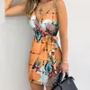 Vestidos casuais primavera/verão 2023 elegante feminina impressão em vil de-deco