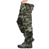 Mens Calças Camuflagem Camo Carga Homens Casual Algodão Multi Bolso Calças Longas Hip Hop Corredores Macacões Urbanos Militar Tático 230309