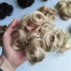Evermagic Human Hair Hairtied Ladies Hairband Women Scrunchies Hair Bun For Girls Ladies Bag Gift Party