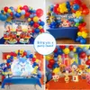 Outras festa de evento suprimentos carnaval circo balão guirlanda arco kit vermelho azul amarelo confetti balão estrela foil ballon festa decoração de aniversário arco -íris 230309