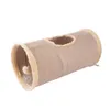 Cat Toys Pet Plush Channel Foldbar Suede Tunnel Education Toy Warm Winter Interactive för leveranser 230309