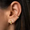 Hoop Earrings AIDE 18k Gold Silver Color Zircon Star Hoops For Women 2023 Jewelry Piercing Earings Gifts Boucle Oreille Femme CZ