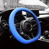 Steering Wheel Covers Selling Car Styling Universal 15 Inch Silicone Glove Cover Texture Soft Multi Color Accessory