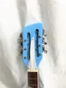 High Quality 360 12 String Blue Electric Guitar White Pickguard R Bridge Chrome Hardware