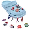 Anime Charms Wholesale Infantil Memórias Eu amo futebol Funny Gift Cartoon Croc Charms Acessórios para sapatos PVC Decoração de fivela de borracha macia Crep Charms